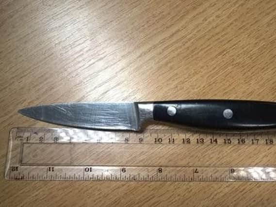 The knife found by a PCSO on Bellhouse Road, in Shiregreen