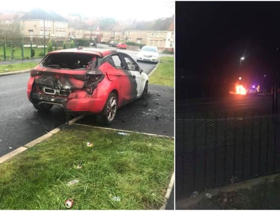 The car was detroyed in a blaze on Fishponds Road (credit: Kysa Balamutas)