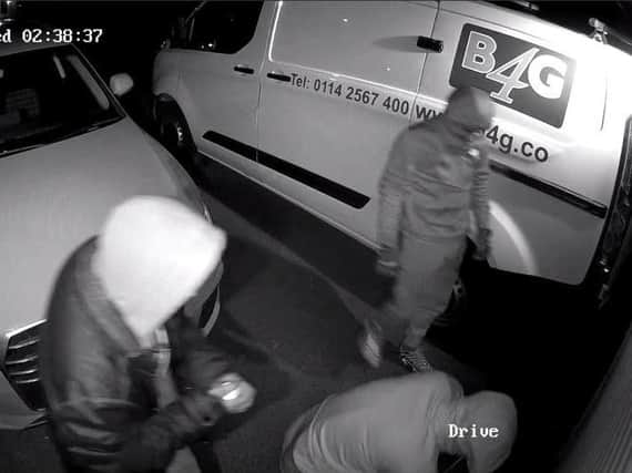 Do you recognise any of these people, who police say were caught 'tampering' with garages?