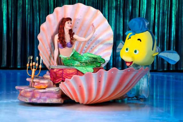 Two lucky children will win an on-ice ride during The Little Mermaid scene