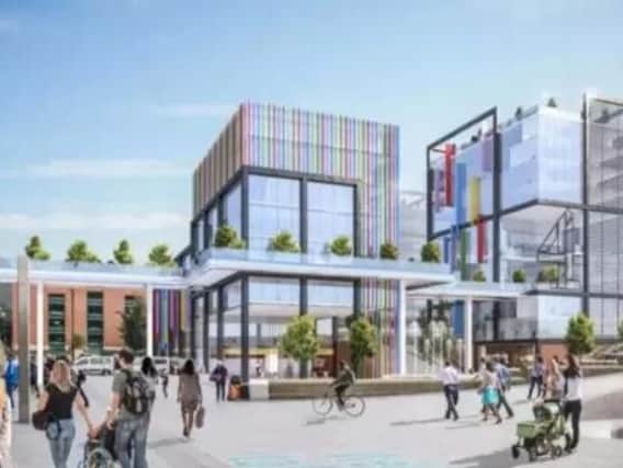 An artists's impression of how the new Channel 4 headquarters could look in Sheffield.