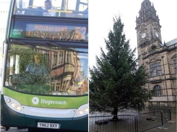 Sheffield has a number of travel options for shoppers this Christmas.