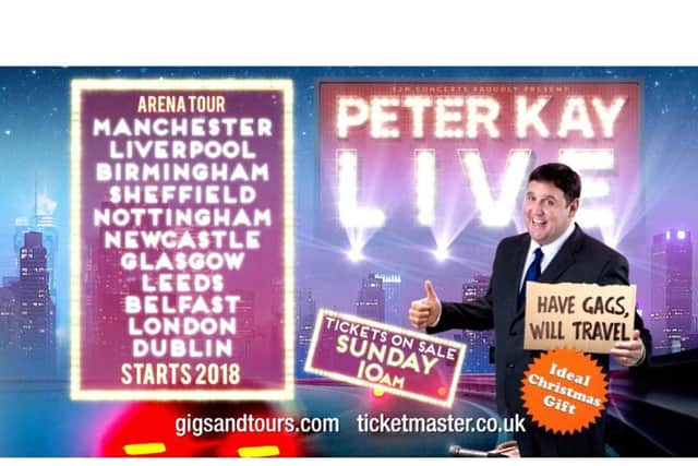 Peter Kay to play 11 UK cities on first stand up tour in eight years