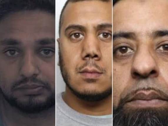 (L-R) Makhmood, Ali and Iqbal have been jailed for a total of 21 years and nine months for 15 offences of indecent assault carried out against a girl aged between 12 and 13-years-old