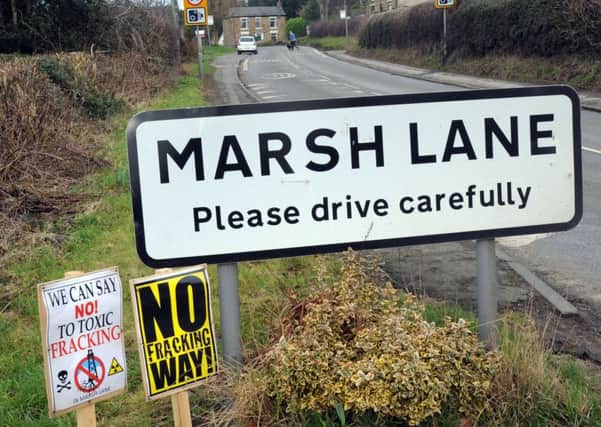 Marsh Lane fracking protest.