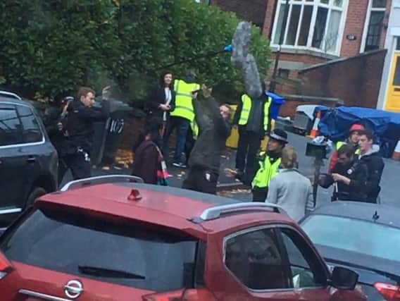 Filming in Sheffield - Picture: Maisie Huynh