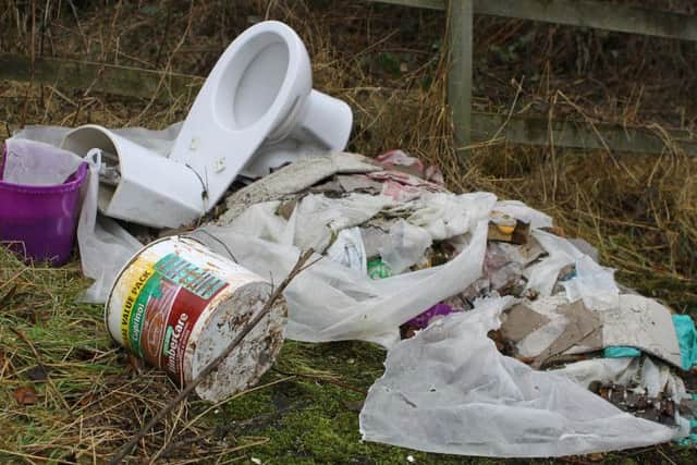 People caught fly-tipping face a fine of up to 50,000 and five years in prison