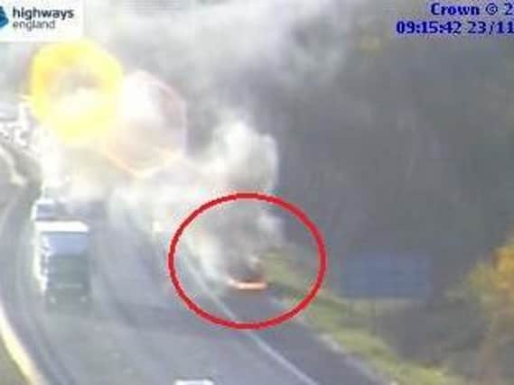 Car fire - Highways England