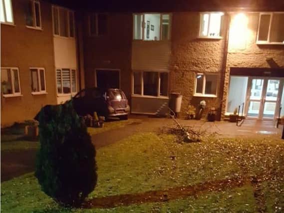 A car crashed into a care home in Chesterfield