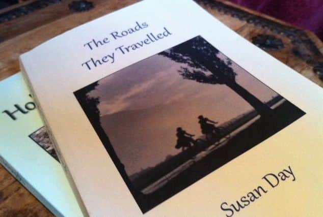 Pictured is Sue Day's novel The Roads They Travelled.