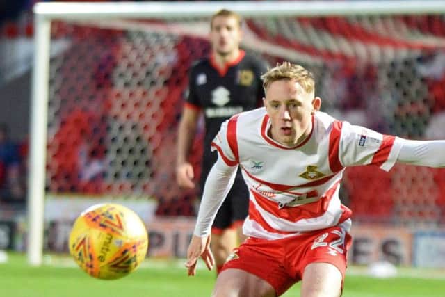 Alfie Beestin made both goals in Rovers' 2-1 win Picture: Marie Caley