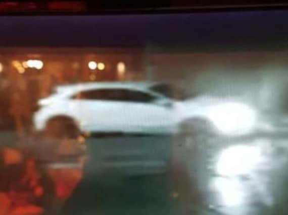 Police want to trace this car after a collision in Dronfield