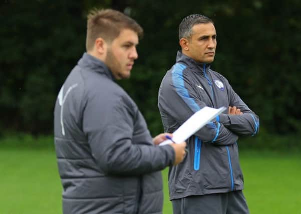 Jack Lester with first team analyst Lewis Duckmanton (Pic: Tina Jenner)