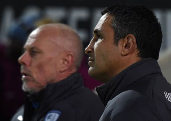 Picture Andrew Roe/AHPIX LTD, Football, Checkatrade Trophy Group Stage, Chesterfield v Manchester City U21's, Proact Stadium, 29/11/17, K.O 7pm

Chesterfield's manager Jack Lester and Tommy Wright

Andrew Roe>>>>>>>07826527594
