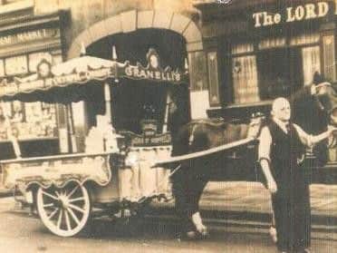 A Granelli's ice cream cart outside The Lord Nelson pub, where Anthony Gillott worked as a young man