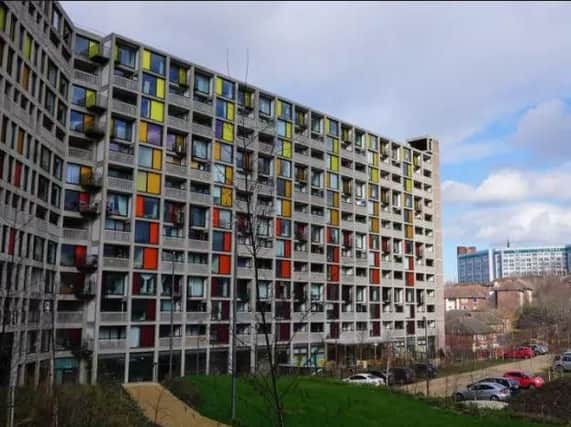 Sheffield's Park Hill flats have been named in a list of the country's 10 most historic places, alongside buildings such as Windsor Castle and Blenheim Palace.