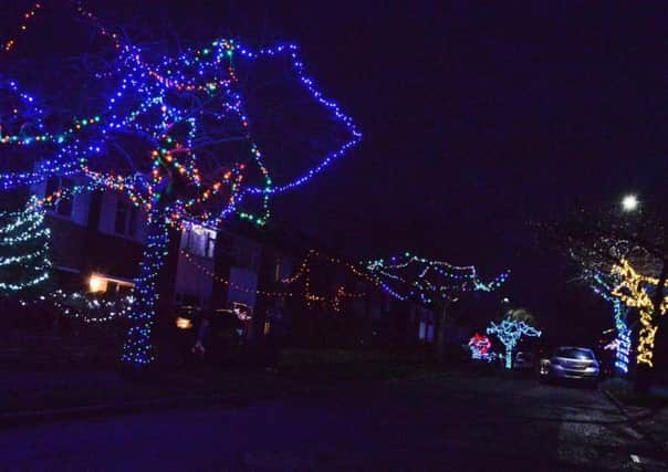 Illuminations in Abbeydale Park Rise.