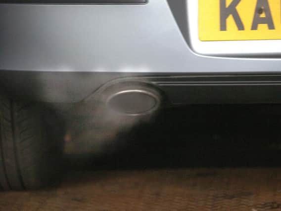 Exhaust emissions - a source of pollution.