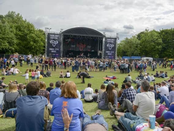 The Devonshire Green stage at this year's Tramlines.