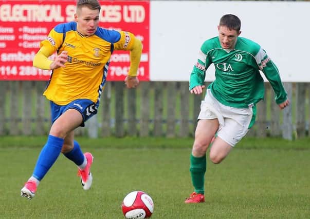 Stocksbridge Park Steels midfielder Jack Poulton will miss home clash with Bedworth United with injury. Pic by Peter Revitt