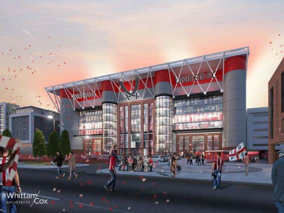 How the South Stand at Bramall Lane would look (Sheffield United/Whittam Cox Architects)