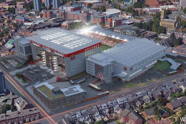 The stadium's new capacity would be around 38,000 (Sheffield United/Whittam Cox Architects)