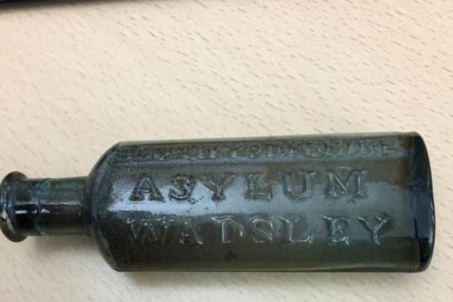 The bottle found at Sheffield Cathedral.