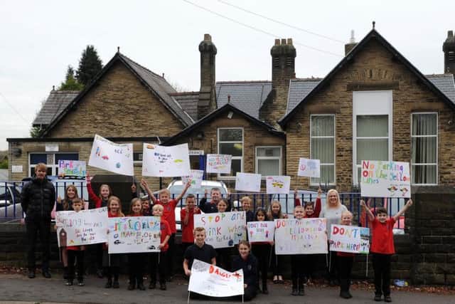 Pupils at Lound Academy are campaigning for yellow lines to be placed outside their school