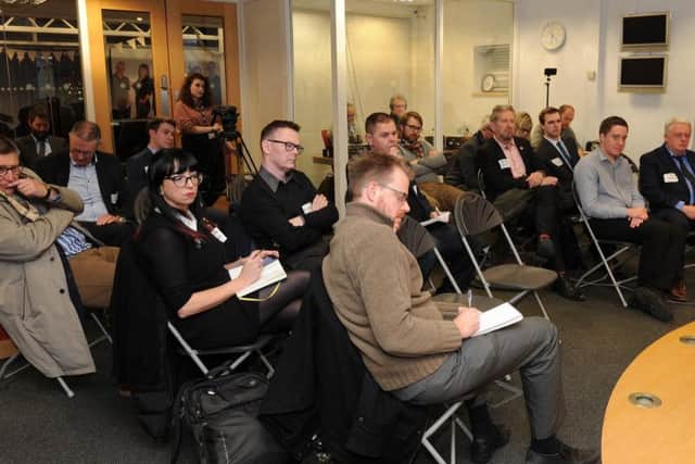 The audience was made up of academics and business leaders. Picture: Andy Roe/The Star