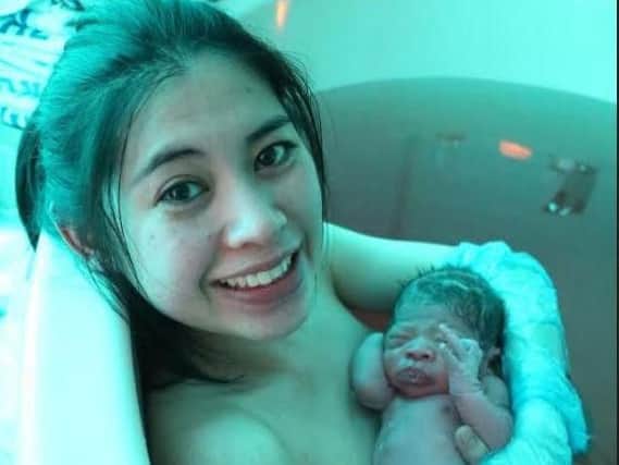 Anyarat Piangcharoen with baby Macca