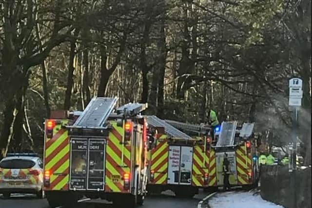 Fire crews attended.