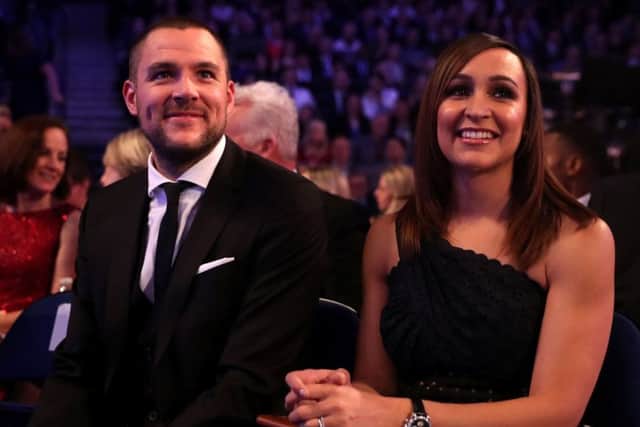 Jessica Ennis-Hill and husband Andy Hill during the BBC Sports Personality of the Year 2017