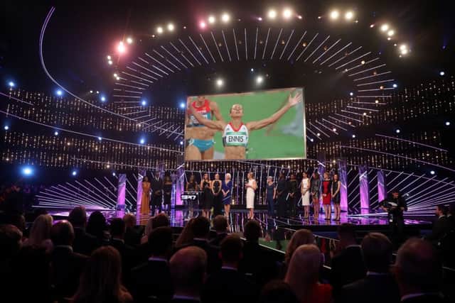 Jessica Ennis Hill receives her Life Time Achievement award during the BBC Sports Personality of the Year 2017 at the Liverpool Echo Arena. Pic: David Davies/PA Wire
