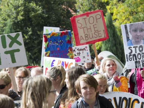 Families took to the streets in October for a rally organised by Sparkle Sheffield demanding better support for children with special educational needs