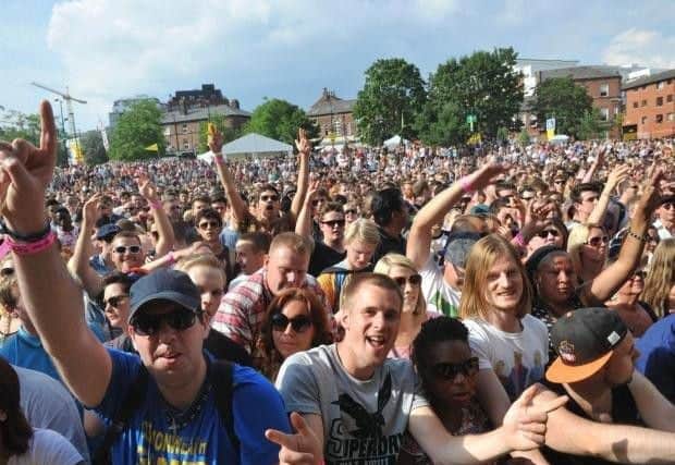 Crowds at Tramlines, which is one of many successful events held in Sheffield each year