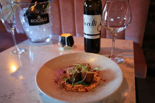 Food review at Bocelli 1831 on Ecclesall Road in Sheffield. Panko lamb breast dish. Picture: Chris Etchells
