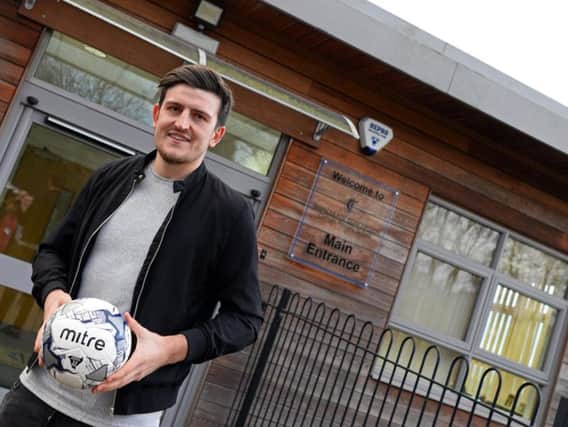 The Star joined England international Harry Maguire on his return to school