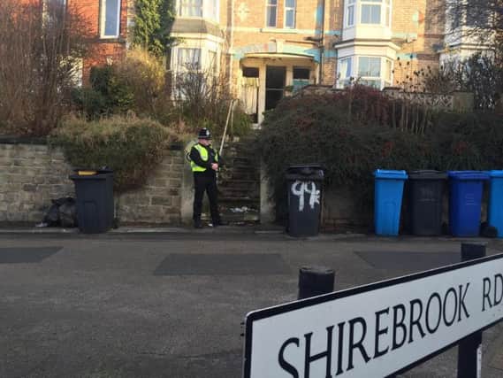 Three men have been arrested in Sheffield this morning on suspicion of terror offences