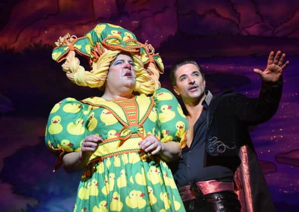 Damian Williams and Jake Canuso in Mother Goose at the Lyceum, Sheffield