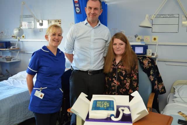 Zoe with nursing staff