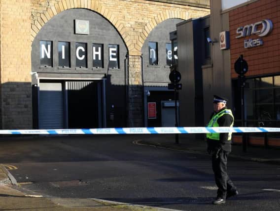 Police cordoned off streets surrounding NICHE nightclub following the stabbings