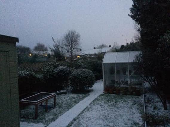 Sheffield woke up to a wintry scene this morning