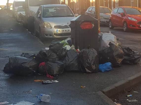 Mess on Boxing Day morning in Page Hall. Picture: Shaun Outram