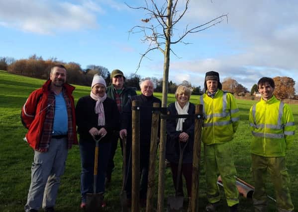 Richmond Park feature - volunteers at work, tree planting on 4th December with Councillor Dianne Hurst and the Community Forestry Team.