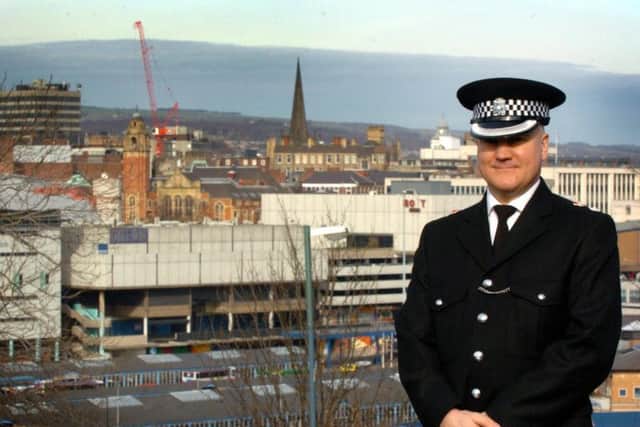 The then Chf Supt Paul Broadbent pictured in Sheffield in 2005