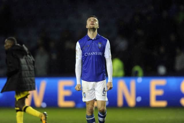 Not a happy New Year for the Owls and Morgan Fox......Pic Steve Ellis