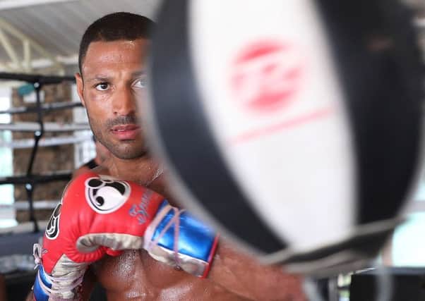 Kell Brook training - picture by Lawrence Lustig