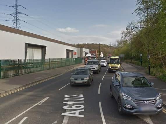 Herries Road, where a fan collapsed in a car park after the Sheffield Wednesday match (photo: Google)