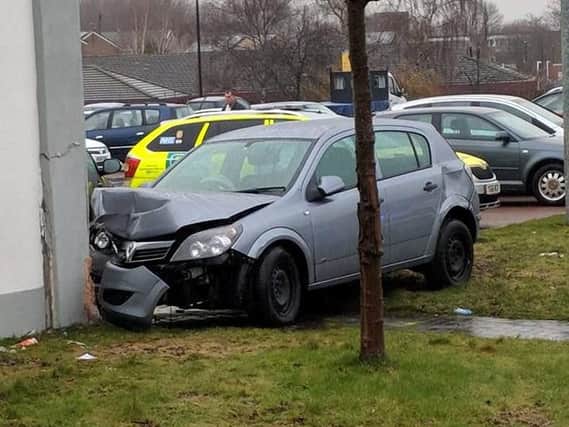 Driver crashes into Lidl store - Credit: Catherine Stannard
