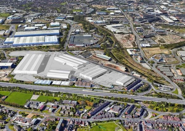 How Peel Logistics' Â£50 million development on the old Outokumpu site off Shepcote Lane in Sheffield should look.